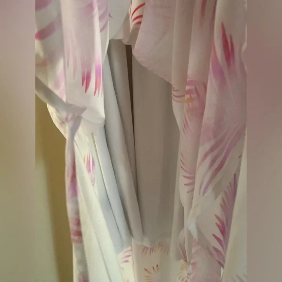 Torrid White palm leaf maxi dress size 1X - Picture 5 of 7